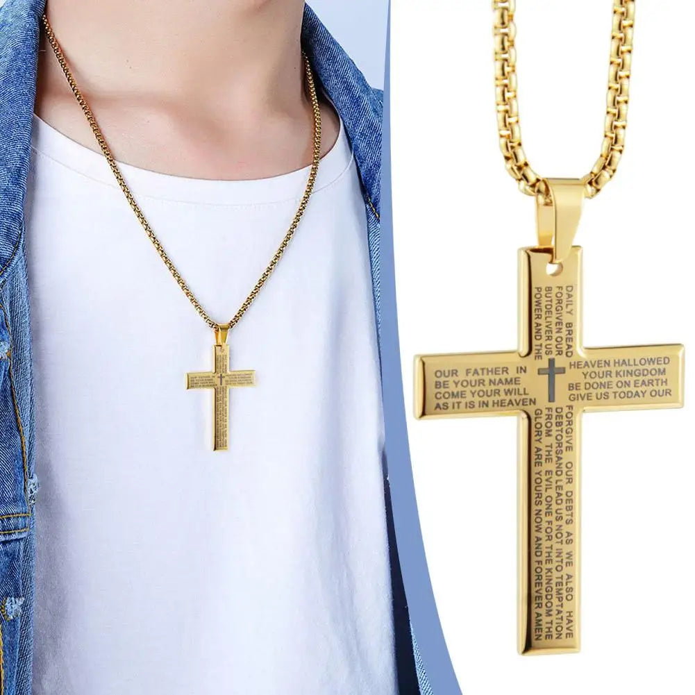 Majestic Cross Prayer Necklace