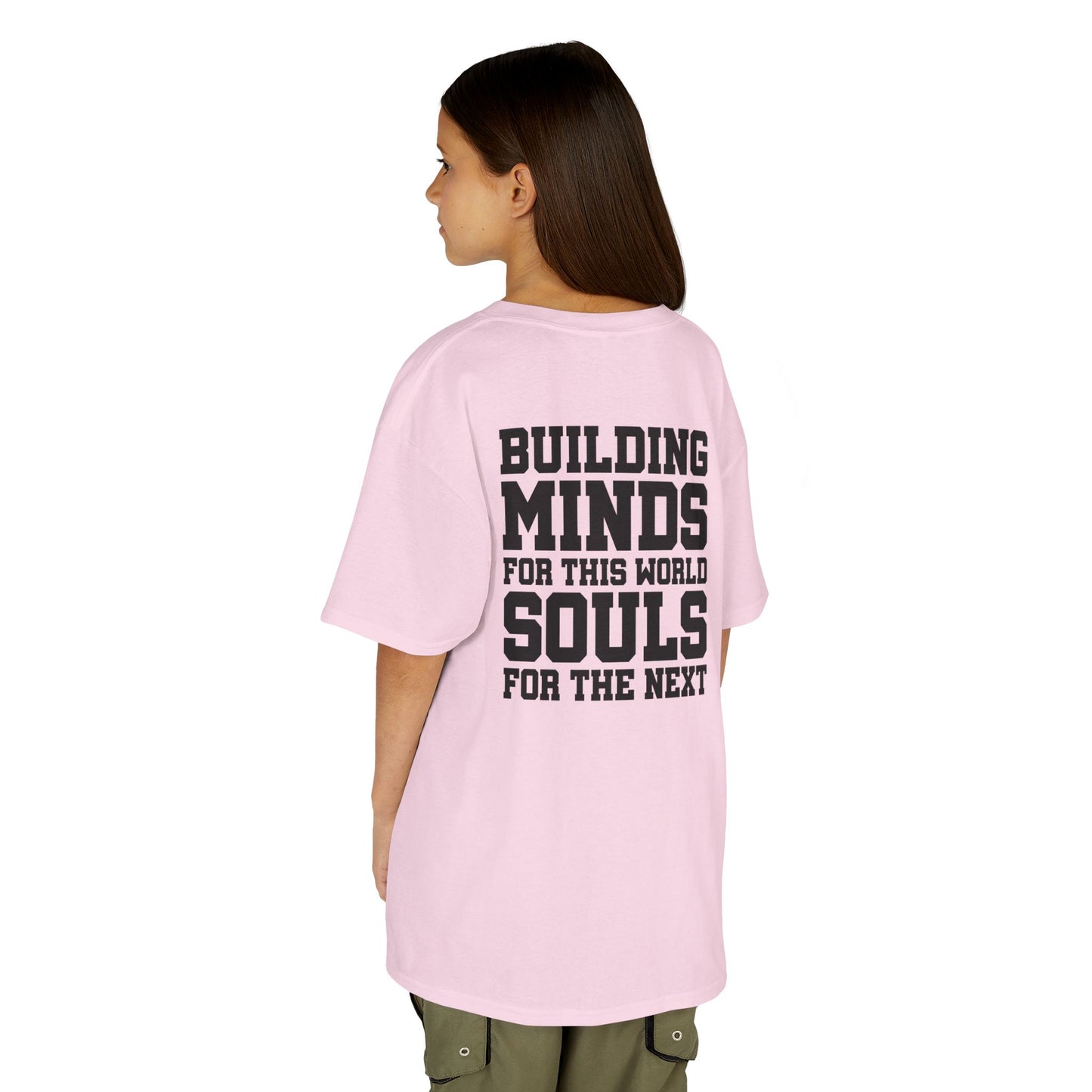Catholic Schools Est. 1606 Kids T-Shirt – "Building Minds for This World, Souls for the Next" (Catholic Schools Series)