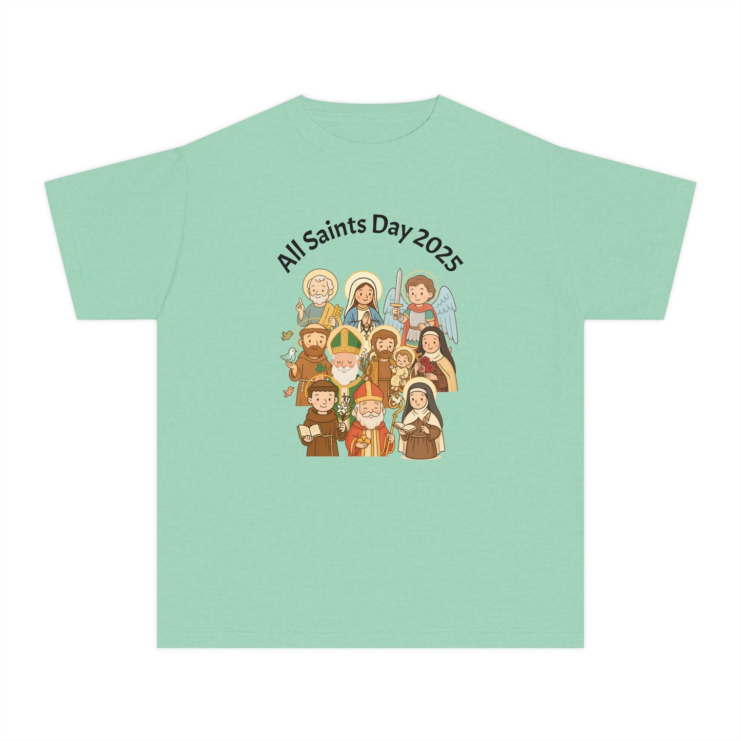 Youth All Saints Day Midweight Christian Tee