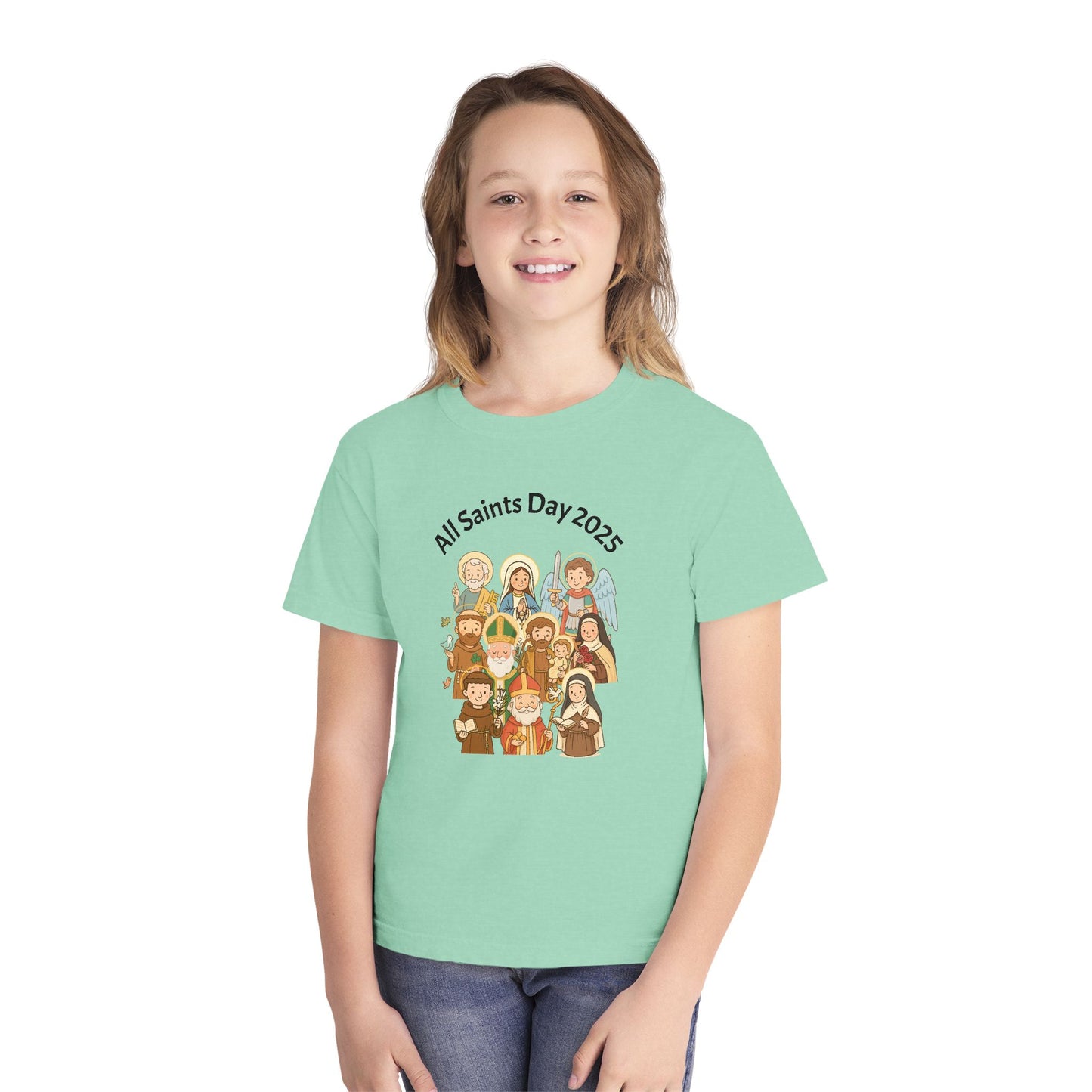 Youth All Saints Day Midweight Christian Tee