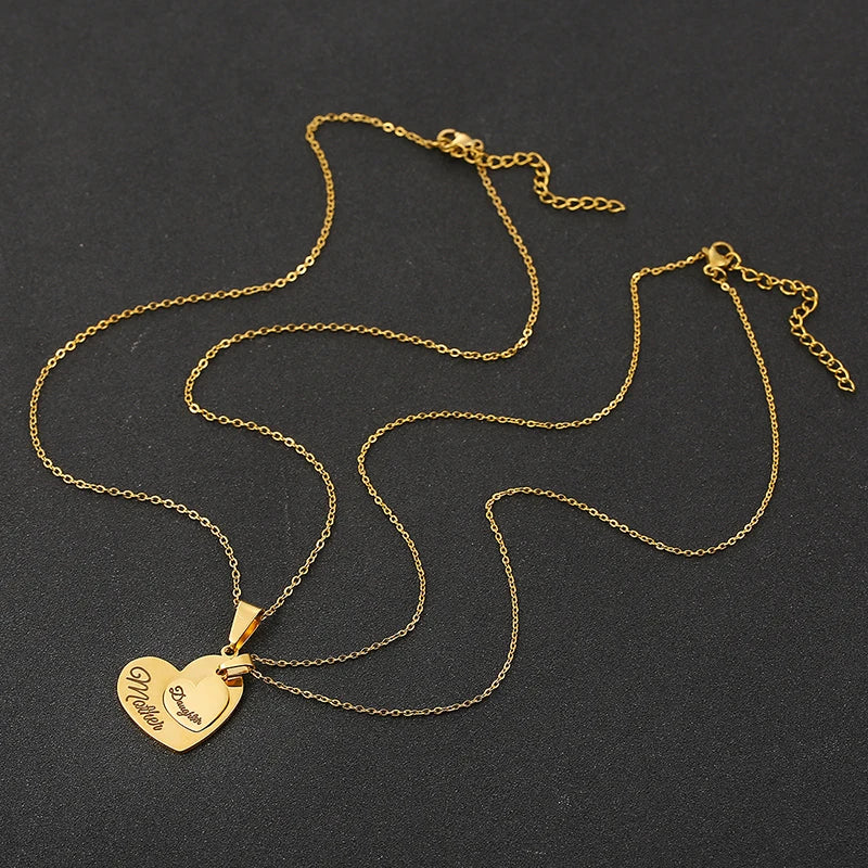 Forever Bond Mother Daughter Nameplate Necklace