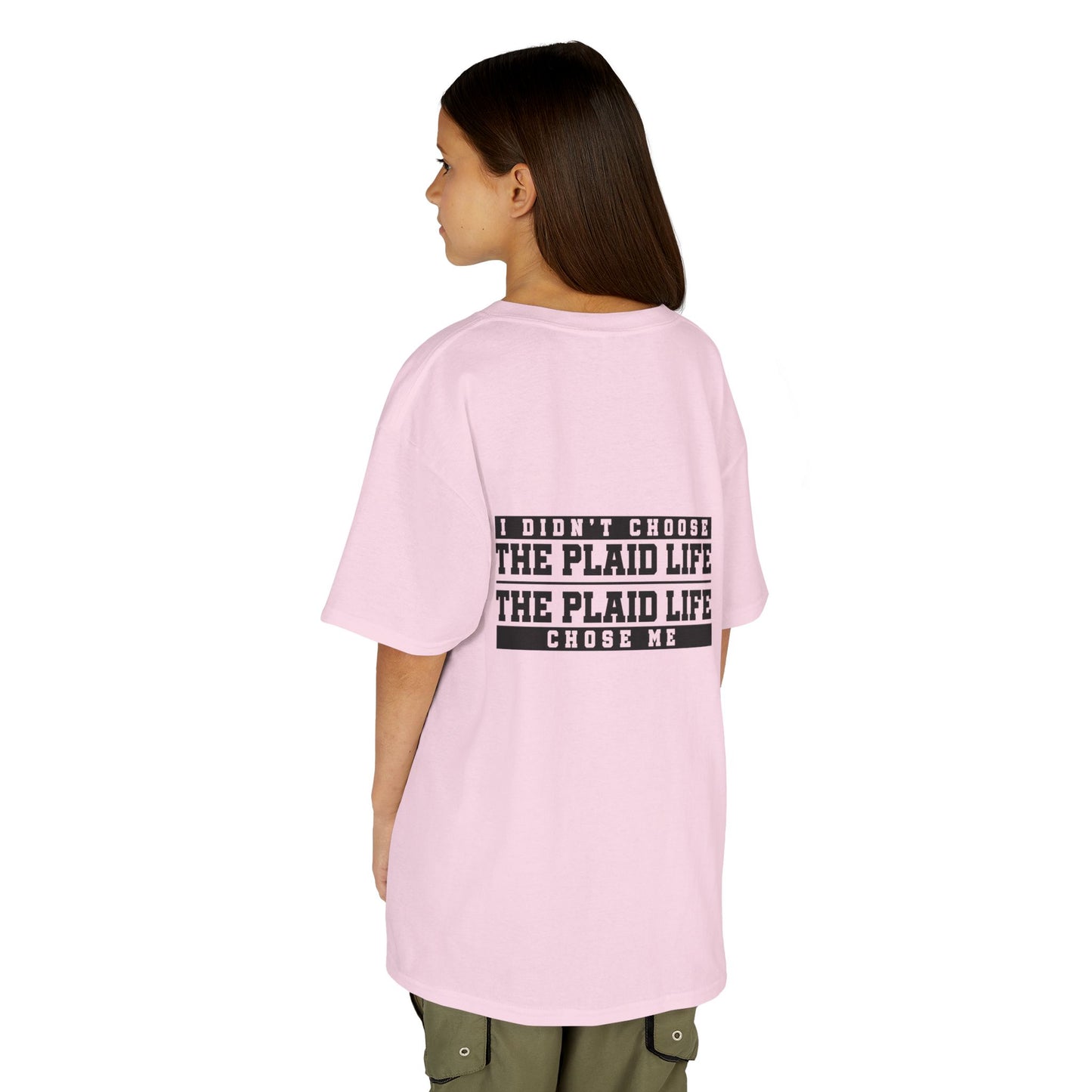 Catholic Schools Est. 1606 Kids T-Shirt – "I Didn't Choose the Plaid Life, The Plaid Life Chose Me" (Catholic Schools Series)