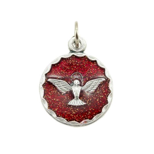 Holy Spirit Red Medal 3/4 inch