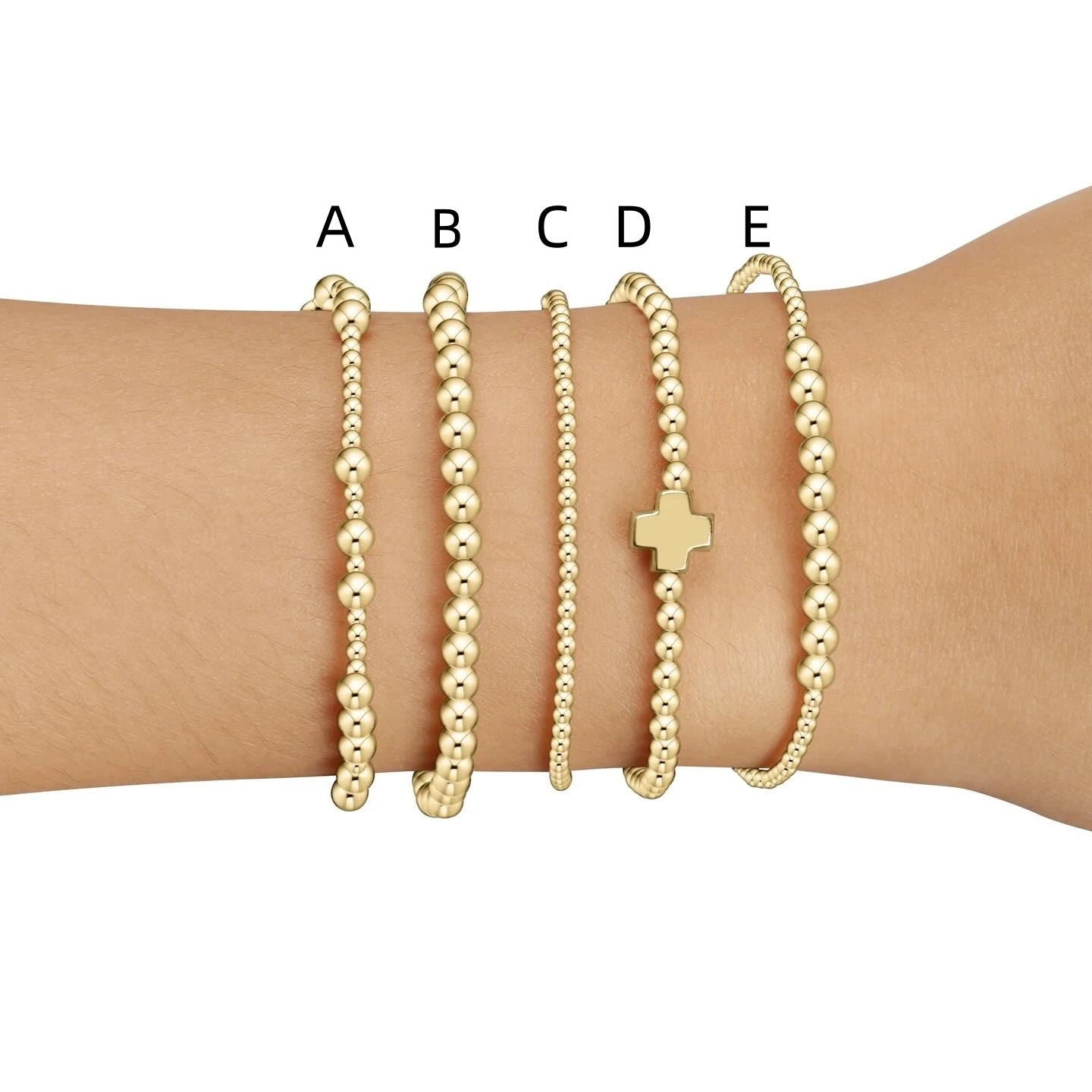 Radiant Cross Beaded Bracelet