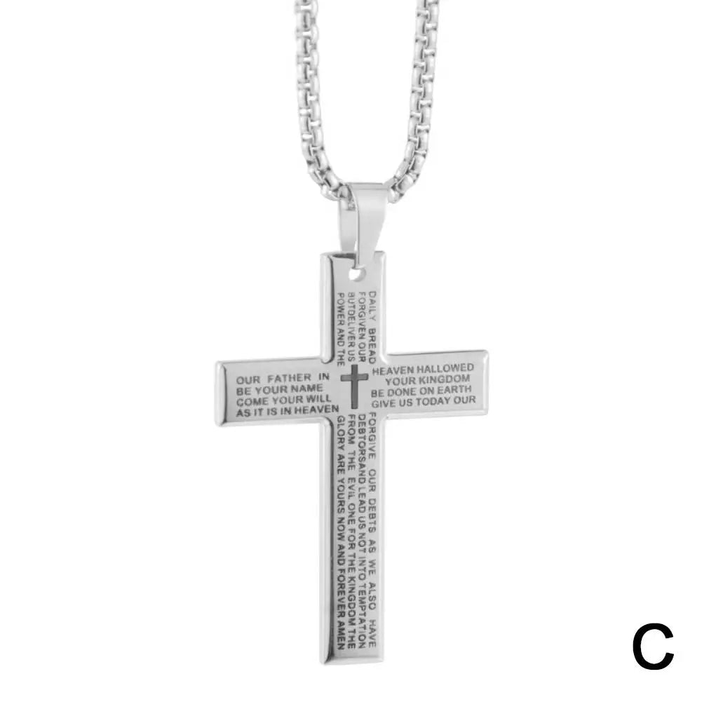 Majestic Cross Prayer Necklace