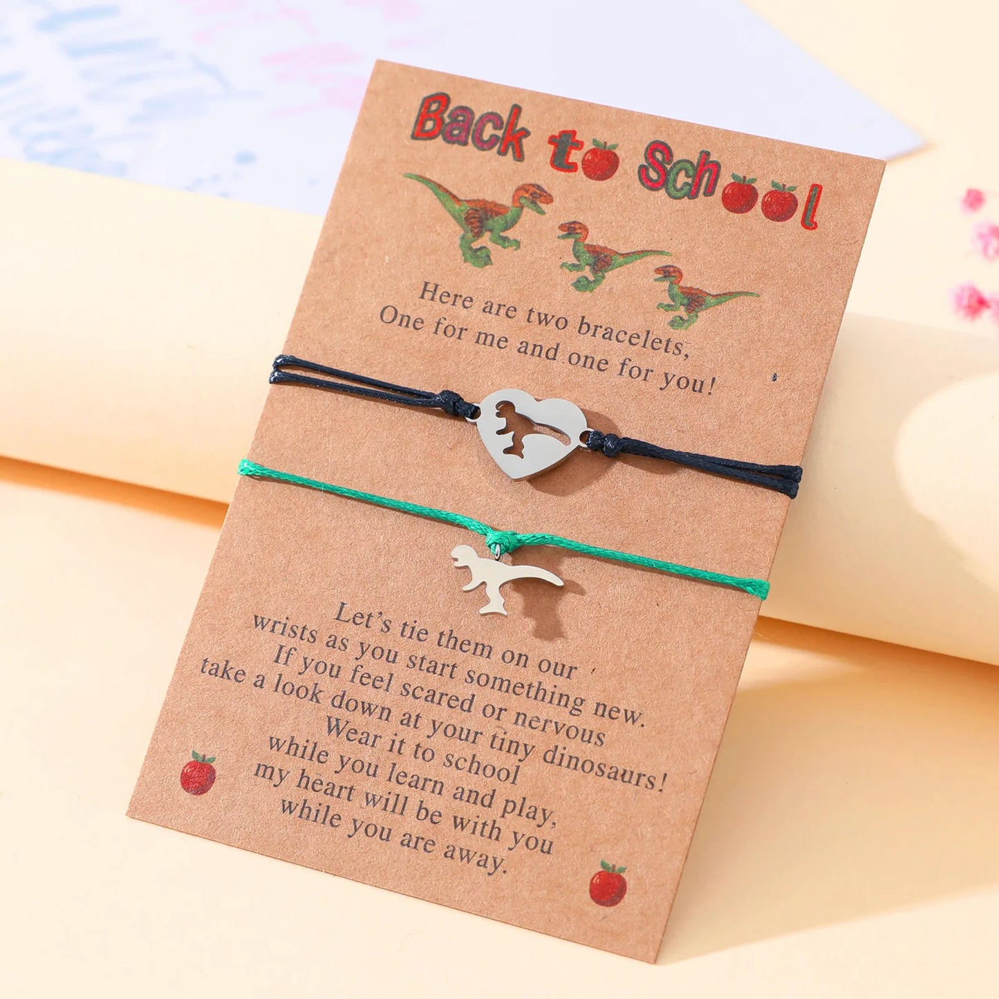 Dino Bond Mommy & Me Bracelet Set