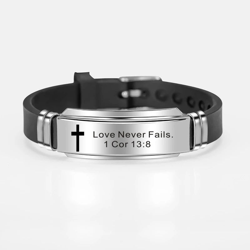 Cross of Faith Scripture Bracelet