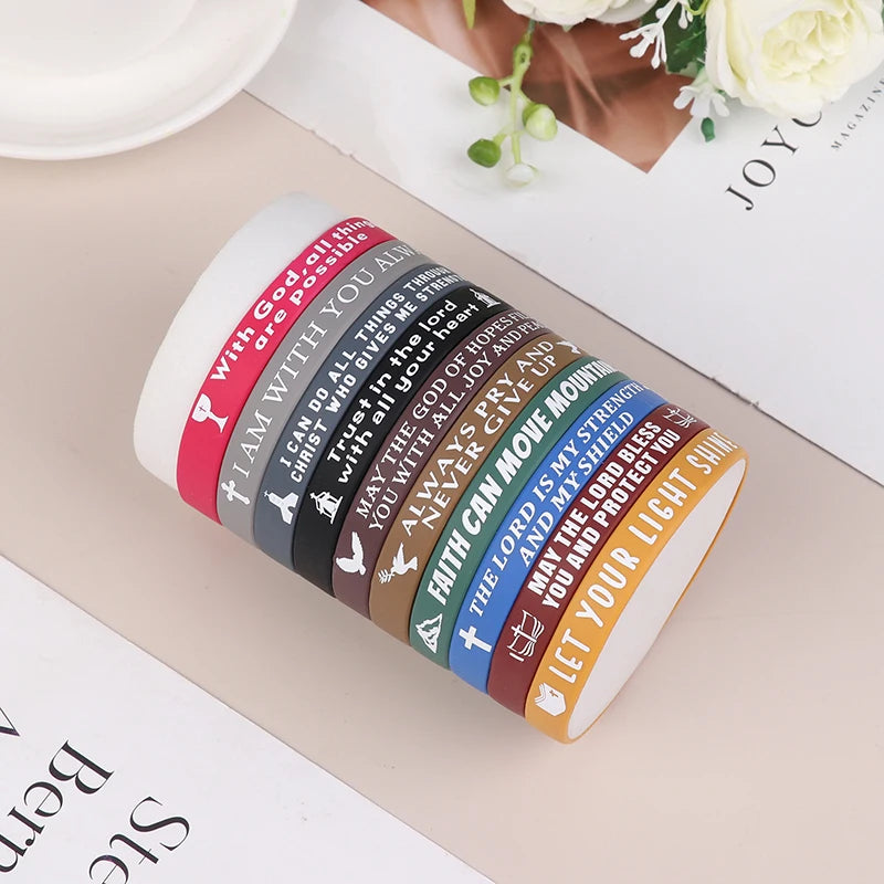 FaithGlow Scripture Wristbands (40-Pack)