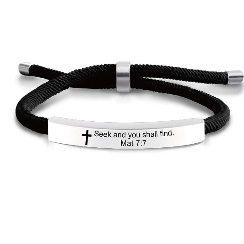 Cross of Faith Scripture Bracelet