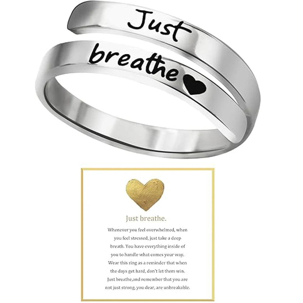 Serenity Spiral Heart Ring