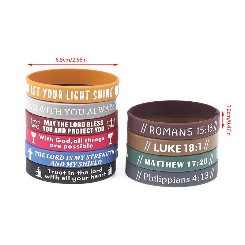 FaithGlow Scripture Wristbands (40-Pack)