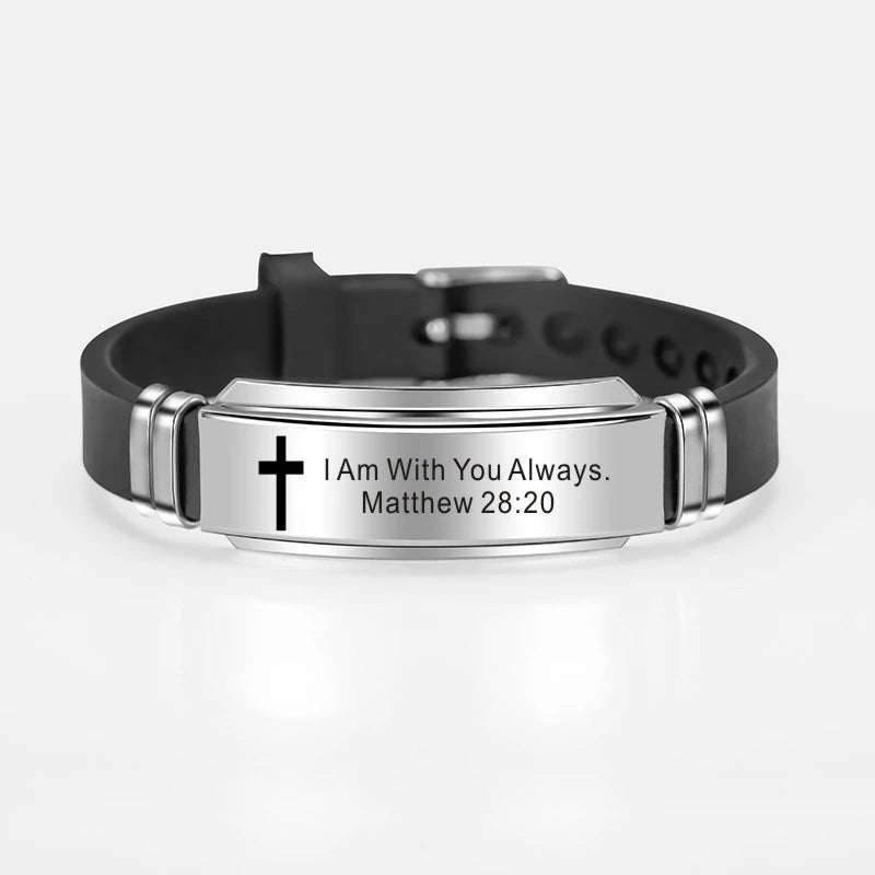 Cross of Faith Scripture Bracelet