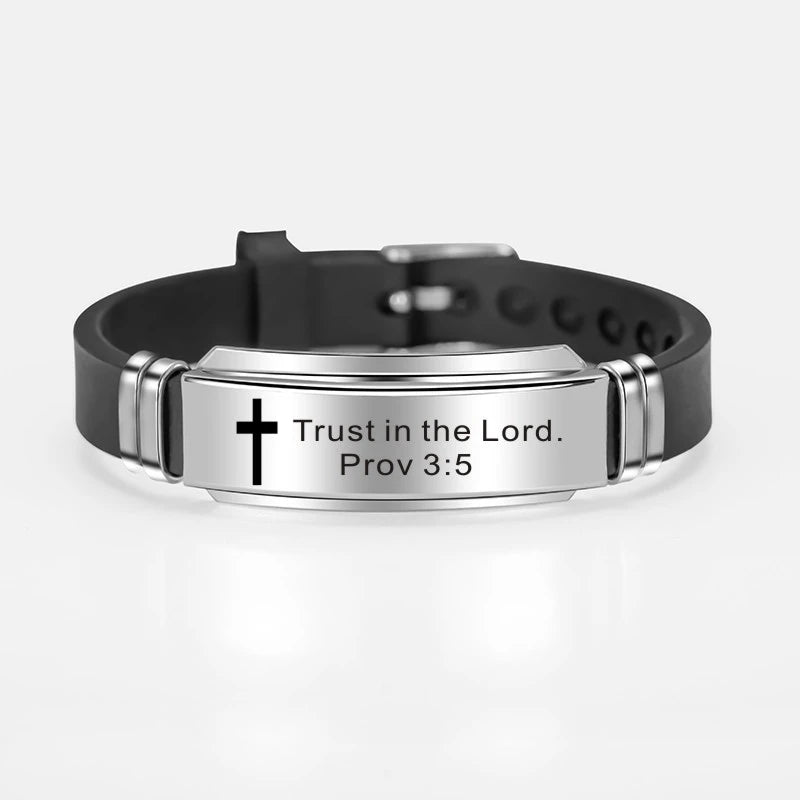 Cross of Faith Scripture Bracelet