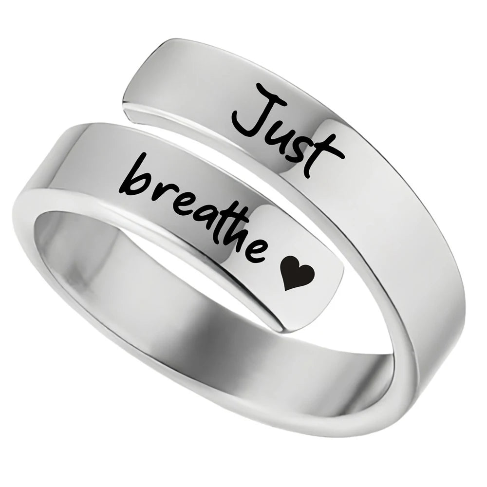 Serenity Spiral Heart Ring