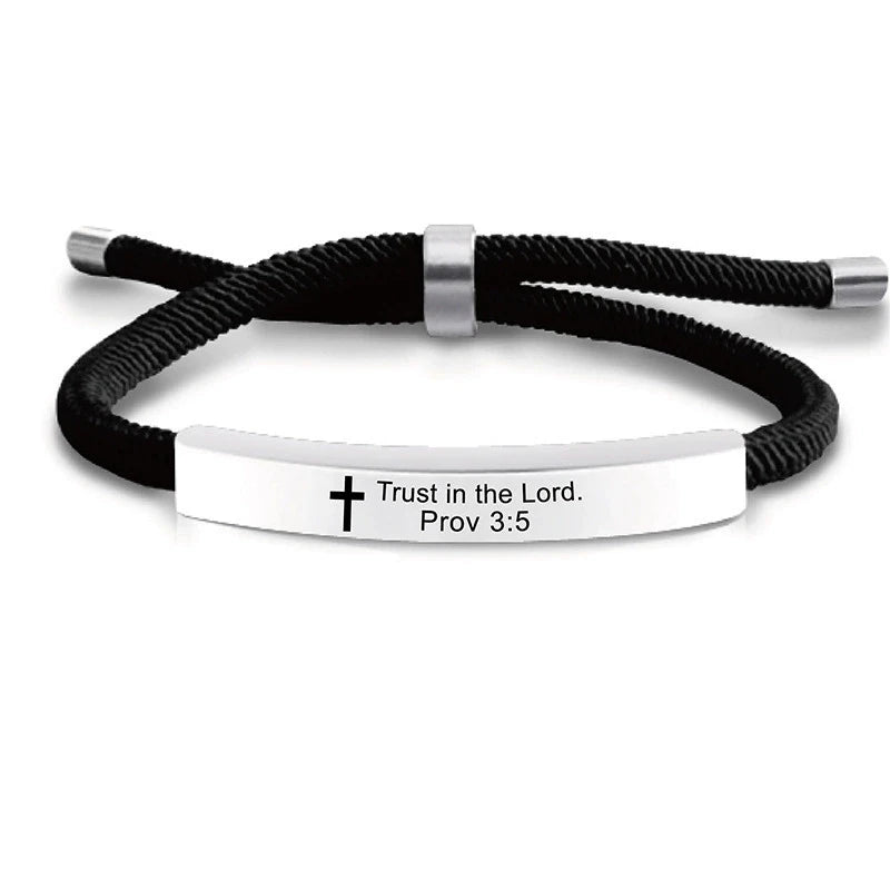 Cross of Faith Scripture Bracelet