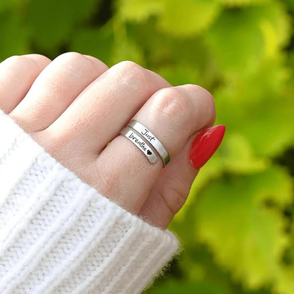 Serenity Spiral Heart Ring