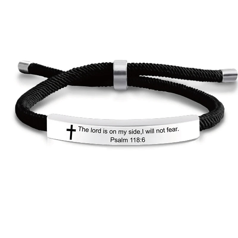 Cross of Faith Scripture Bracelet