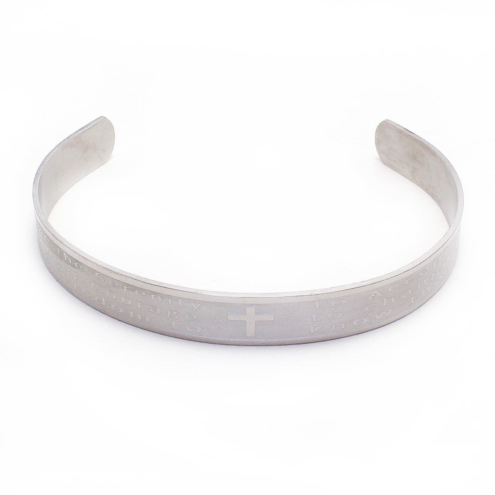 Serenity Prayer Catholic Cuff Bracelet