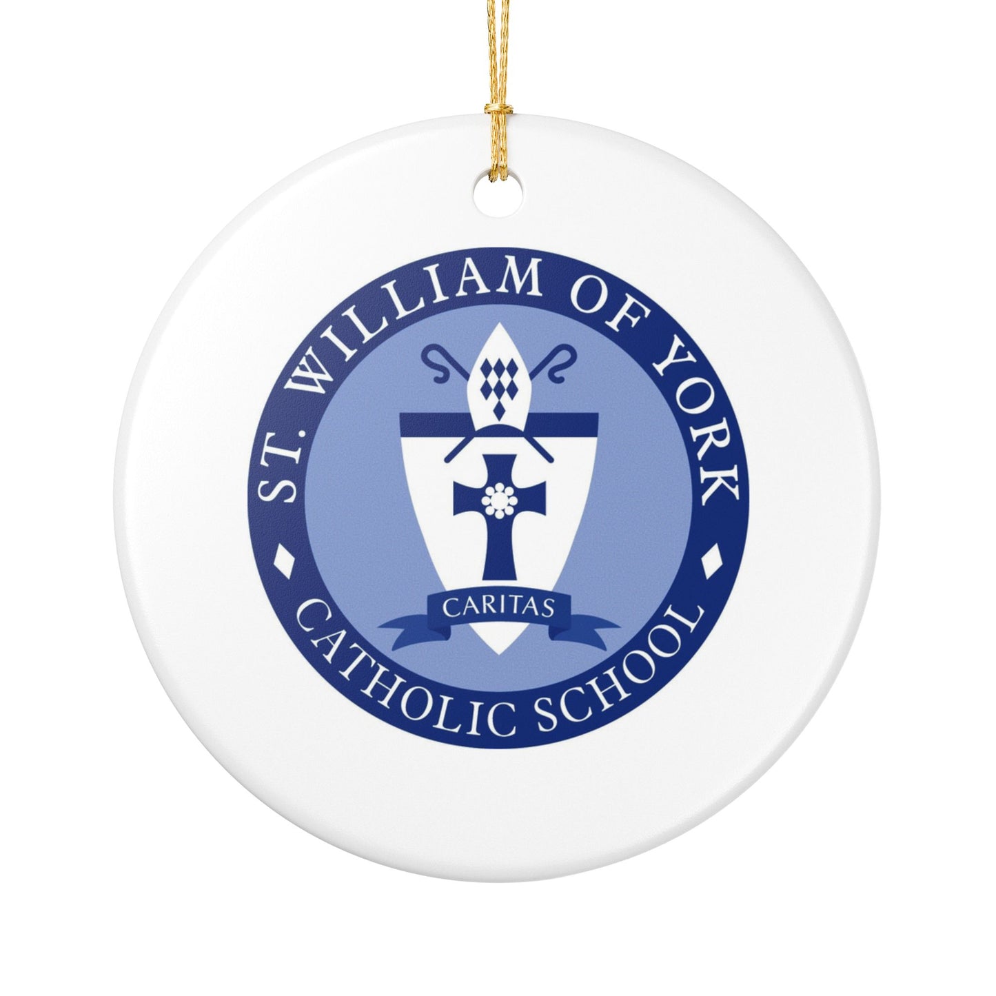 St William of York School - Stafford, VA   Ceramic Ornament