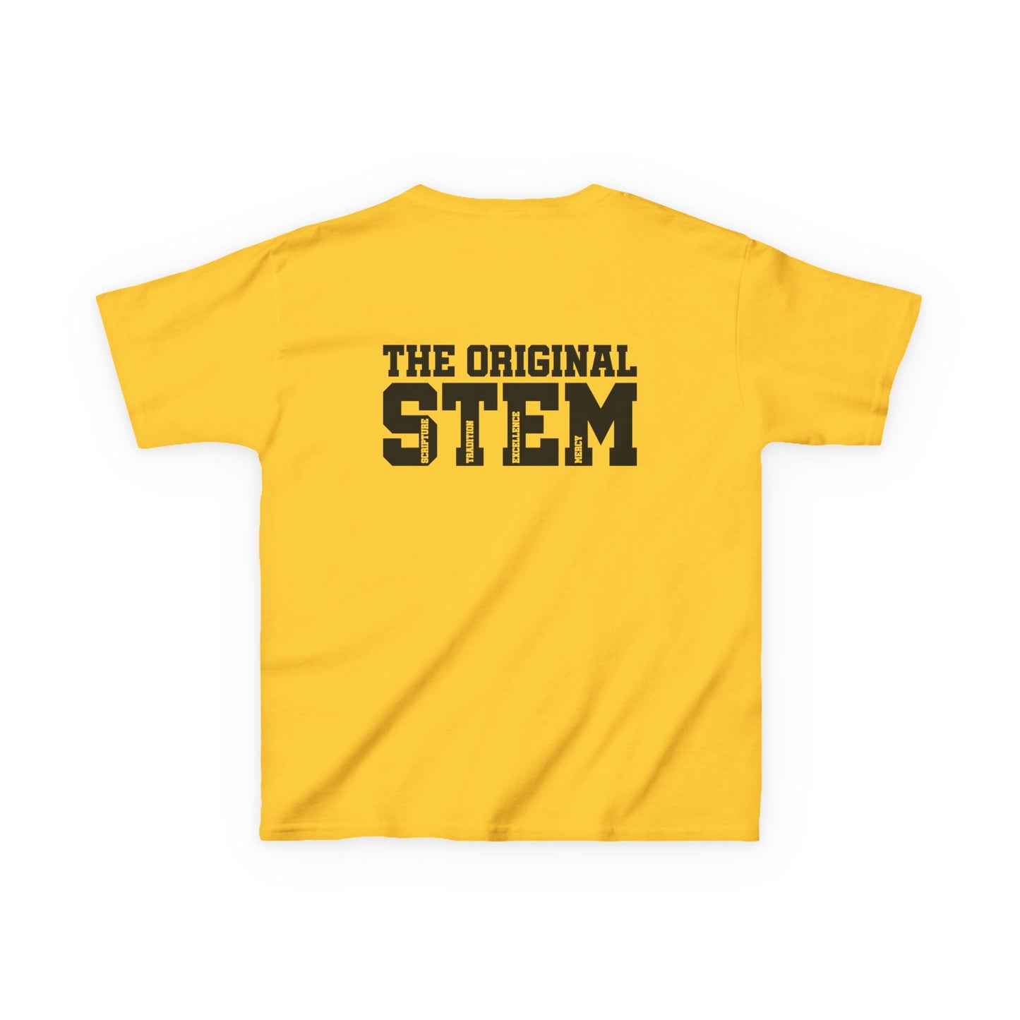 Catholic Schools Est. 1606 Kids T-Shirt – "The Original STEM: Scripture ∙ Tradition ∙ Excellence ∙ Mercy" (Catholic Schools Series)
