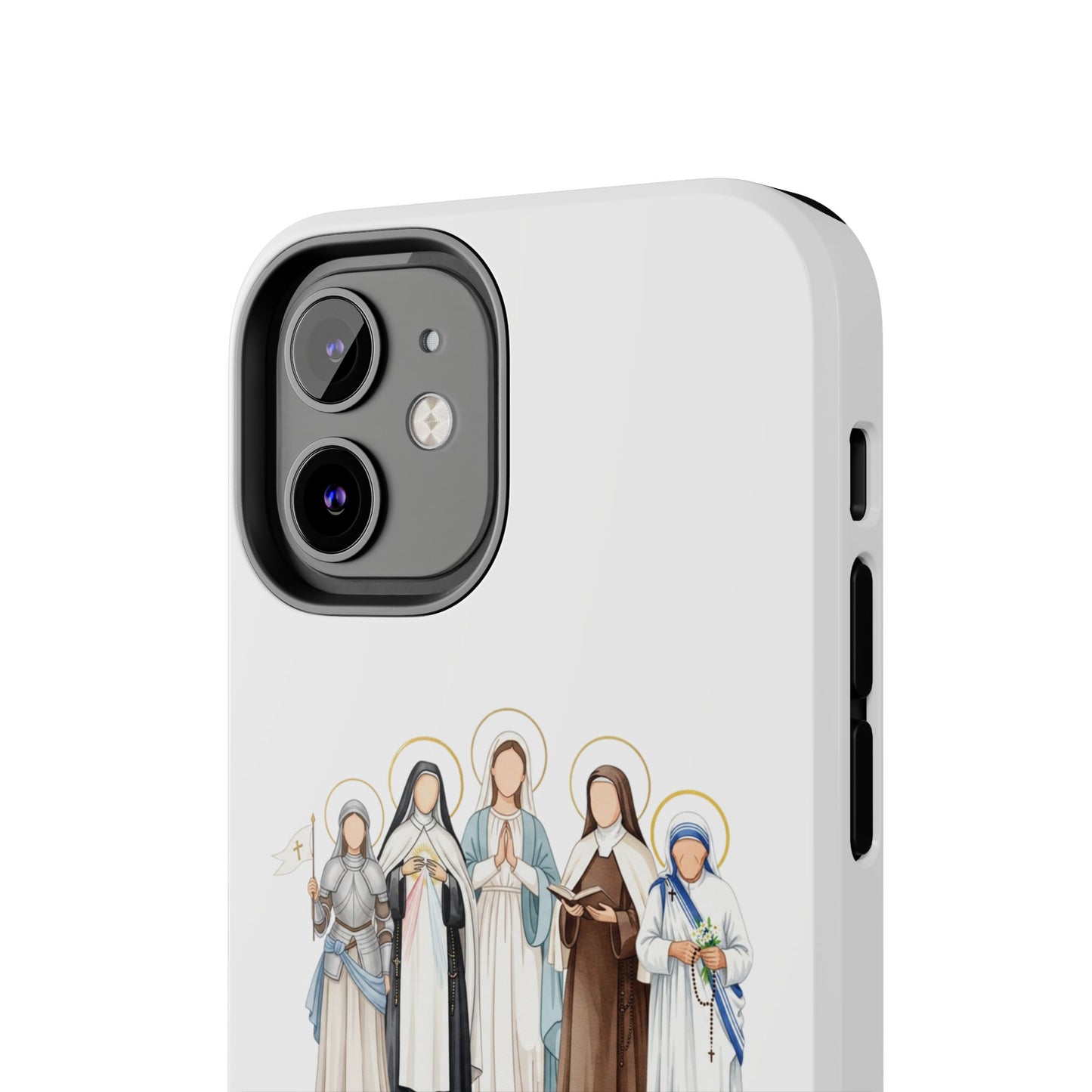 Faith Strength Grace Catholic Tough Phone Case - Women Saints iPhone & Samsung Case