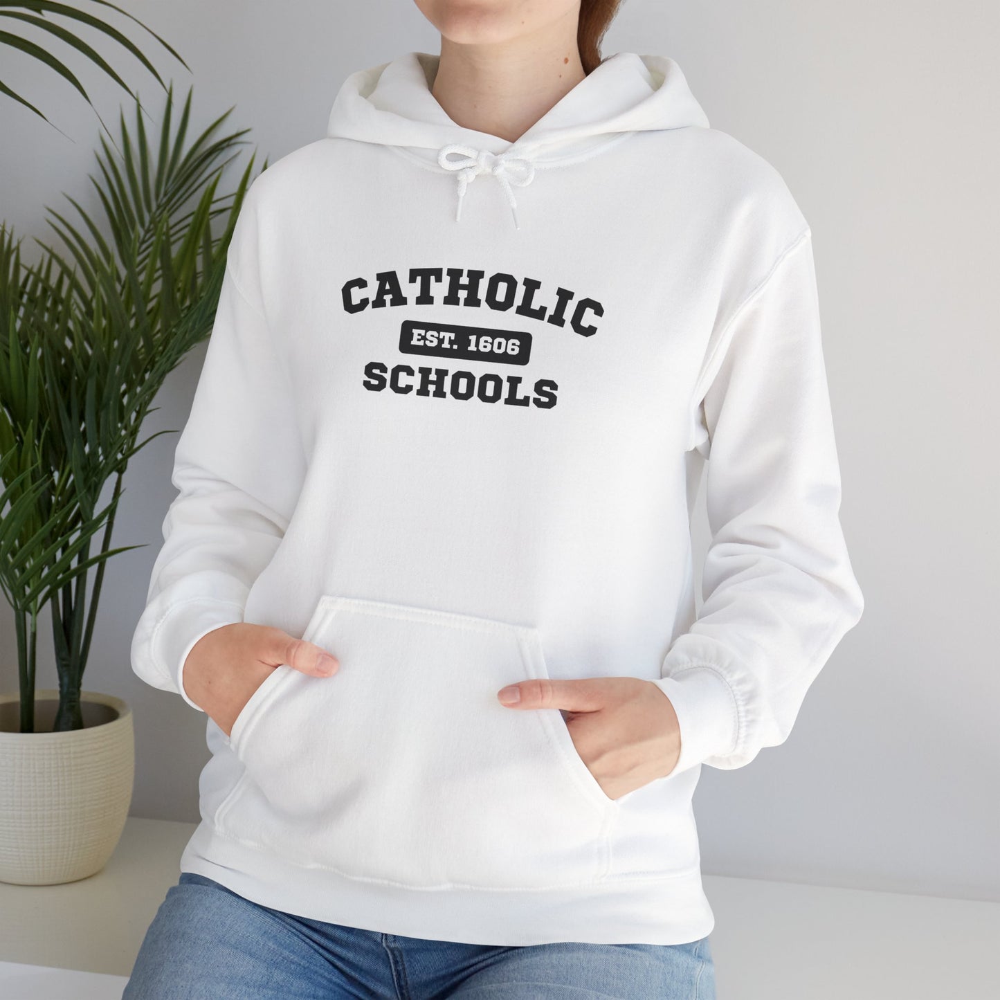 Catholic Schools Hoodie – Est. 1606 – Classic Campus Sweatshirt