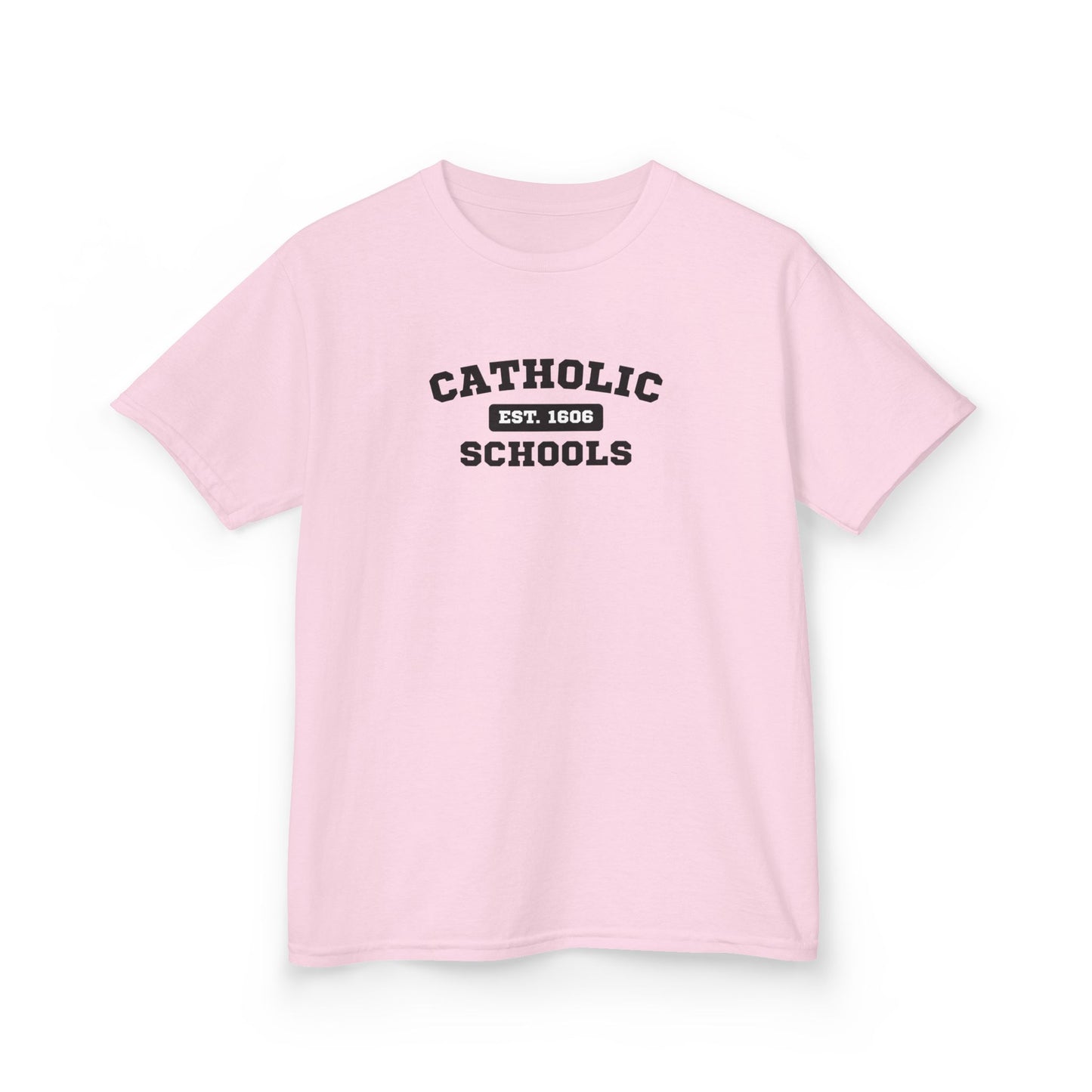 Kids Catholic Schools Tee – Established 1606 – Youth School Spirit Shirt