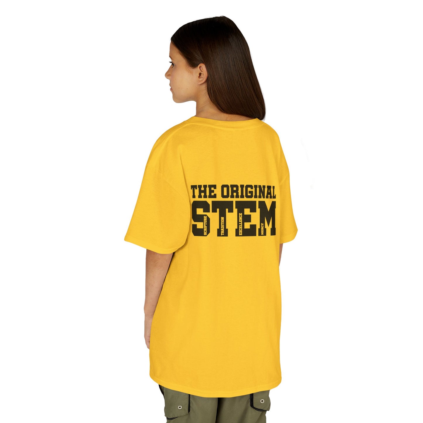 Catholic Schools Est. 1606 Kids T-Shirt – "The Original STEM: Scripture ∙ Tradition ∙ Excellence ∙ Mercy" (Catholic Schools Series)