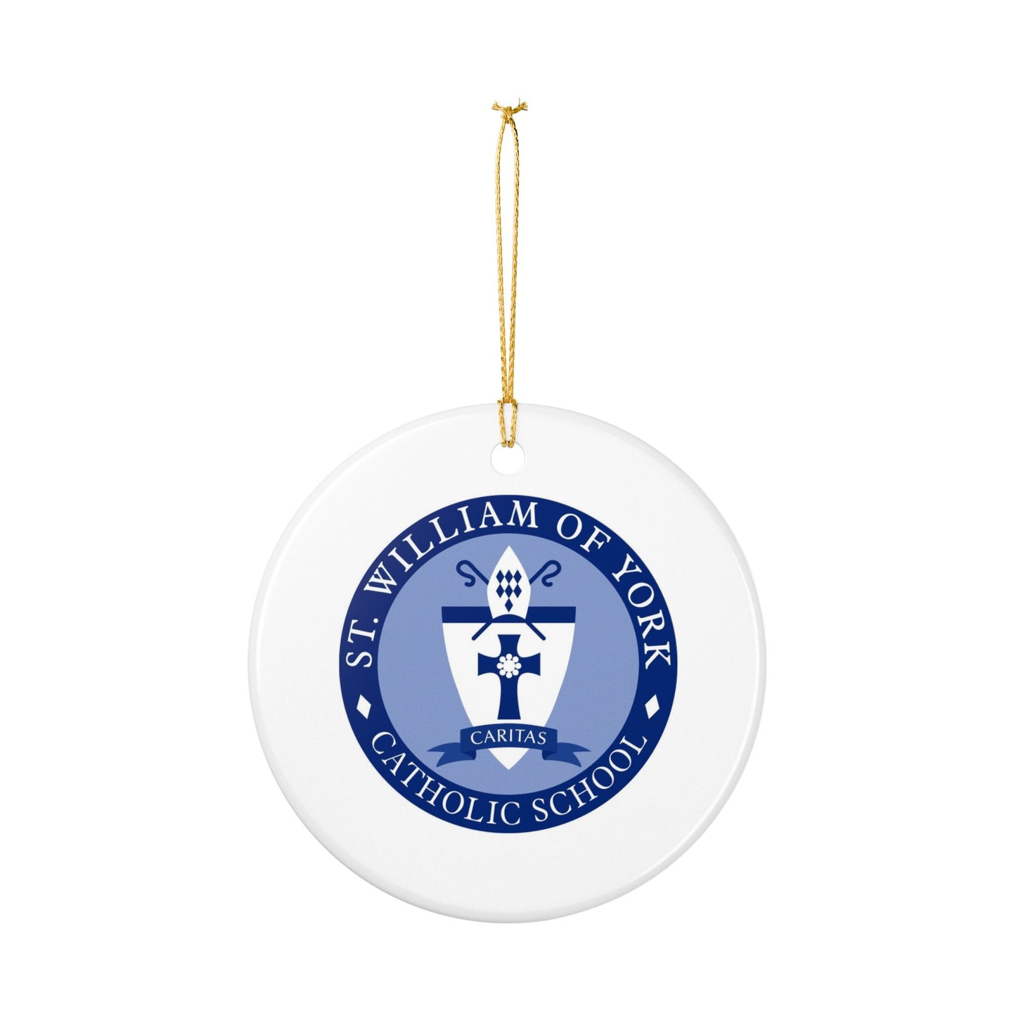 St William of York School - Stafford, VA   Ceramic Ornament