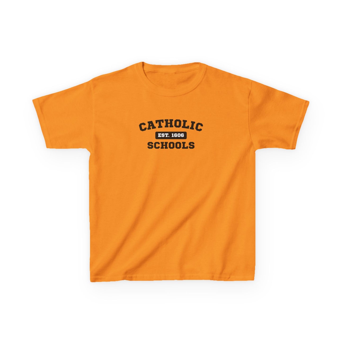 Kids Catholic Schools Tee – Established 1606 – Youth School Spirit Shirt