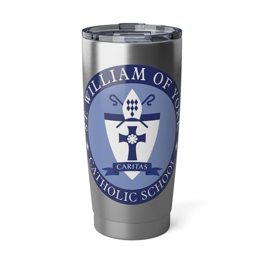 St William of York School - Stafford, VA  20oz Stainless Steel Tumbler – Insulated Travel Mug with School Logo