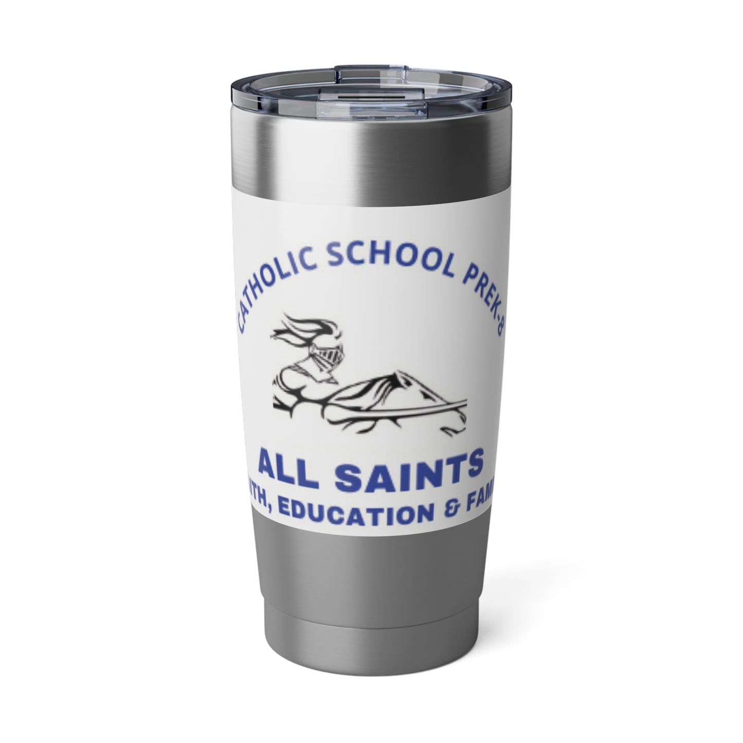 All Saints Catholic School - Cresson, PA   20oz Stainless Steel Tumbler – Insulated Travel Mug with School Logo