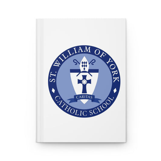 St William of York School - Stafford, VA Custom Hardcover Journal – Matte Finish Notebook with School Logo