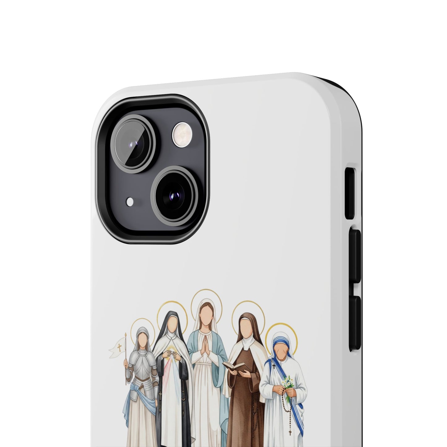 Faith Strength Grace Catholic Tough Phone Case - Women Saints iPhone & Samsung Case