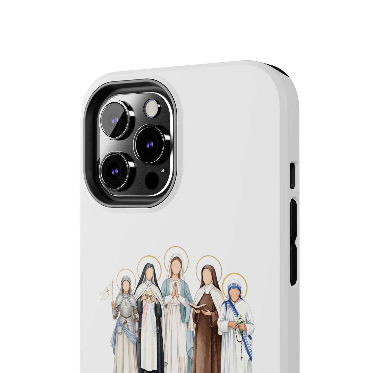 Faith Strength Grace Catholic Tough Phone Case - Women Saints iPhone & Samsung Case