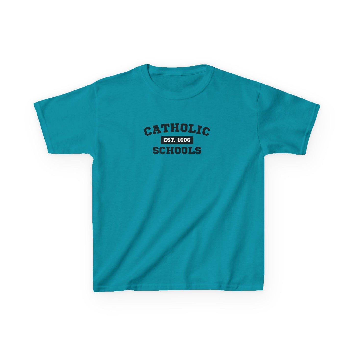 Kids Catholic Schools Tee – Established 1606 – Youth School Spirit Shirt