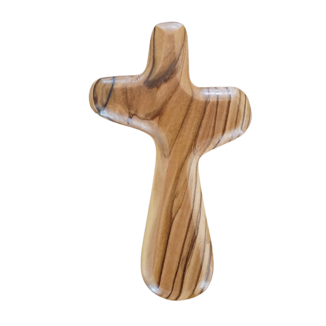 Bethlehem Olive wood holding cross