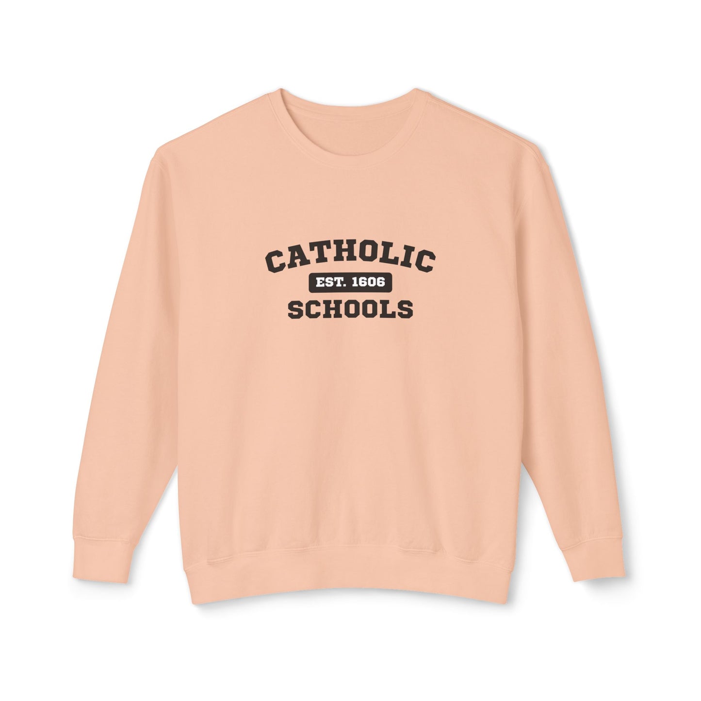 Catholic Schools Crewneck Sweatshirt – Established 1606 – Vintage School Pullover