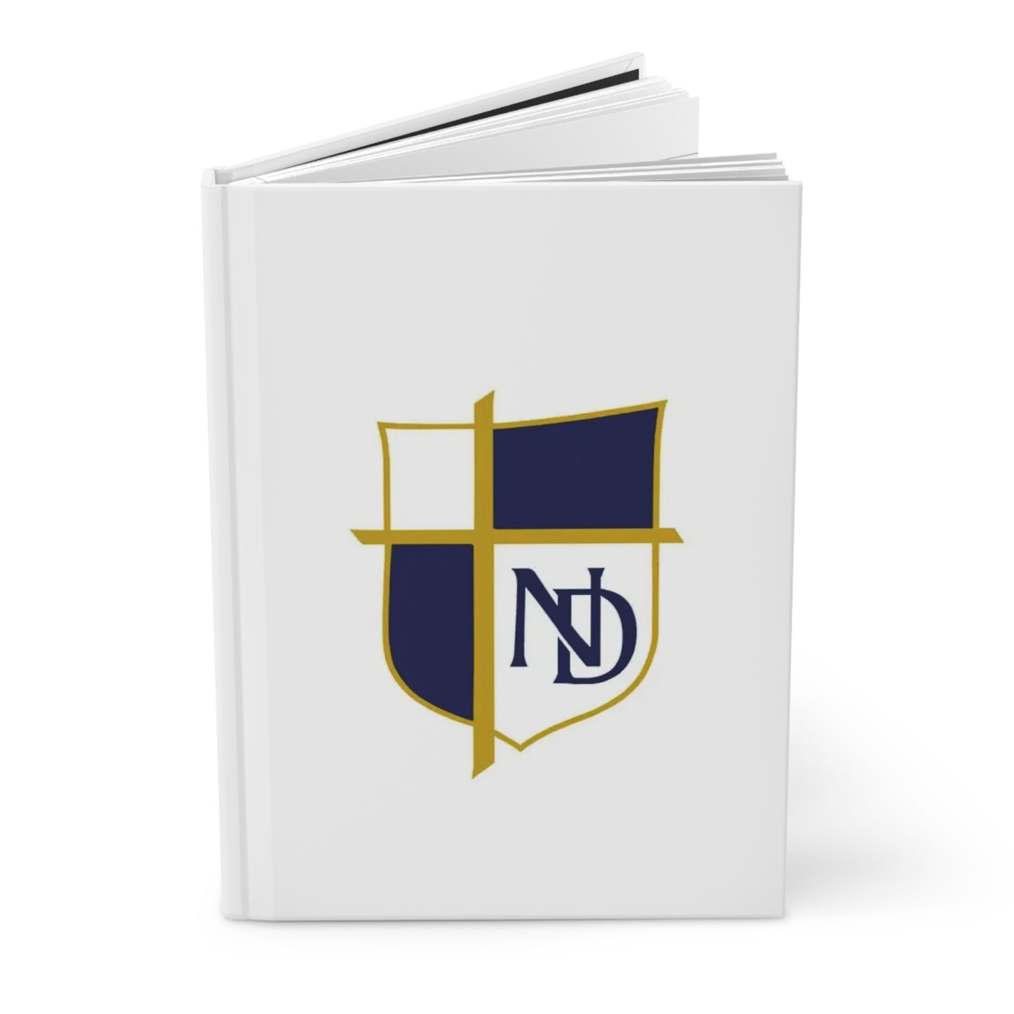 Notre Dame Catholic School - Kerrsville, TX Custom Hardcover Journal – Matte Finish Notebook with School Logo