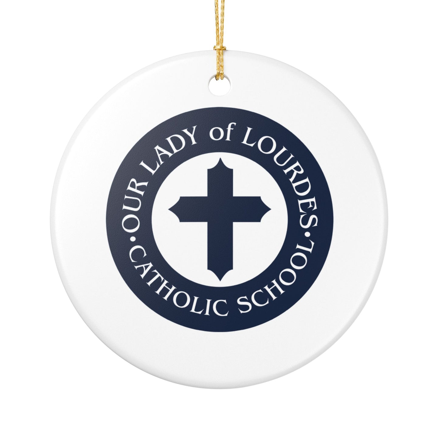 Our Lady of Lourdes Catholic School - Richmond, VA  Ceramic Ornament