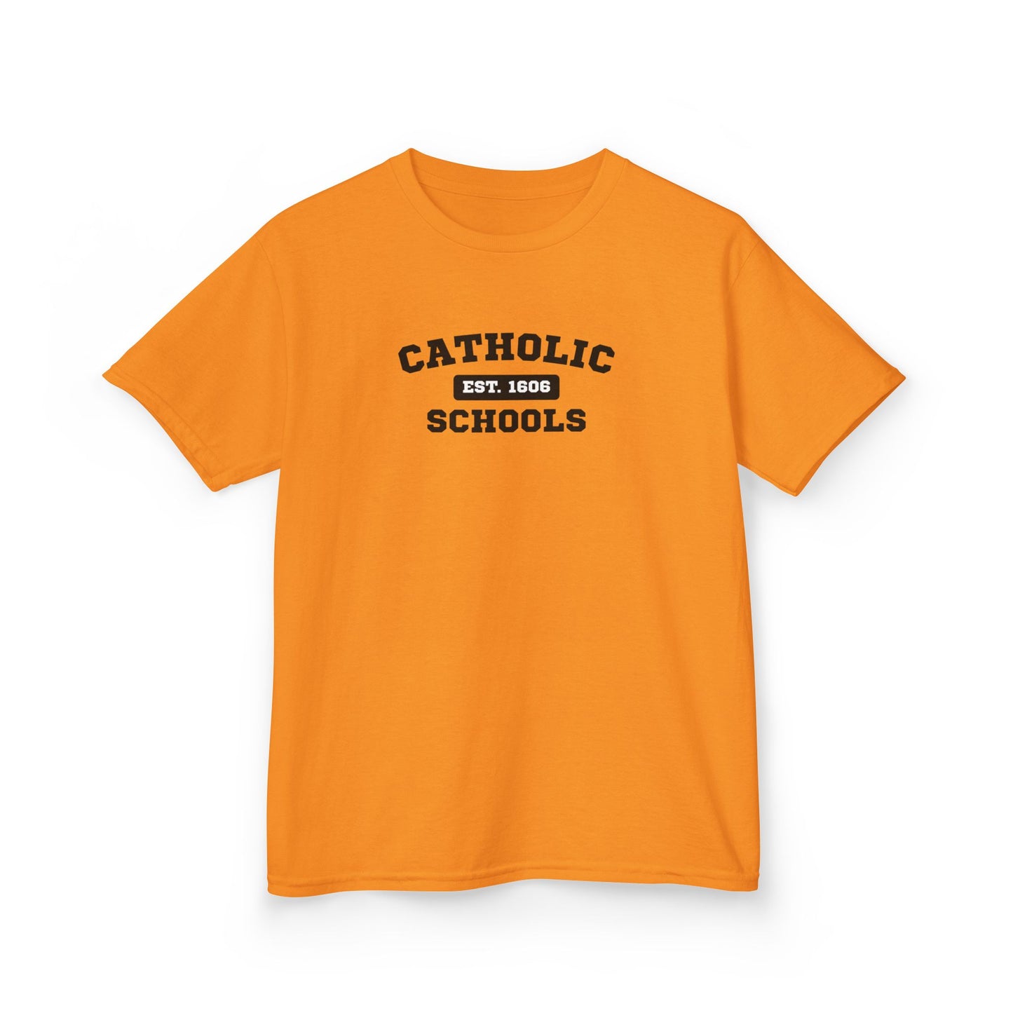 Kids Catholic Schools Tee – Established 1606 – Youth School Spirit Shirt