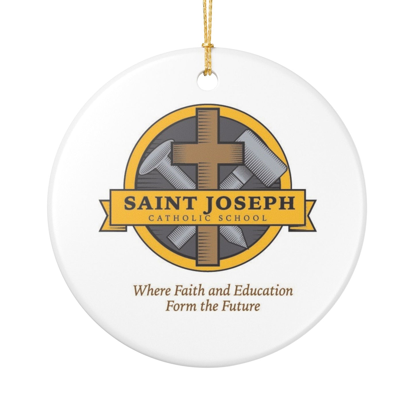 St Joseph Catholic School - Monroeville, OH  Ceramic Ornament