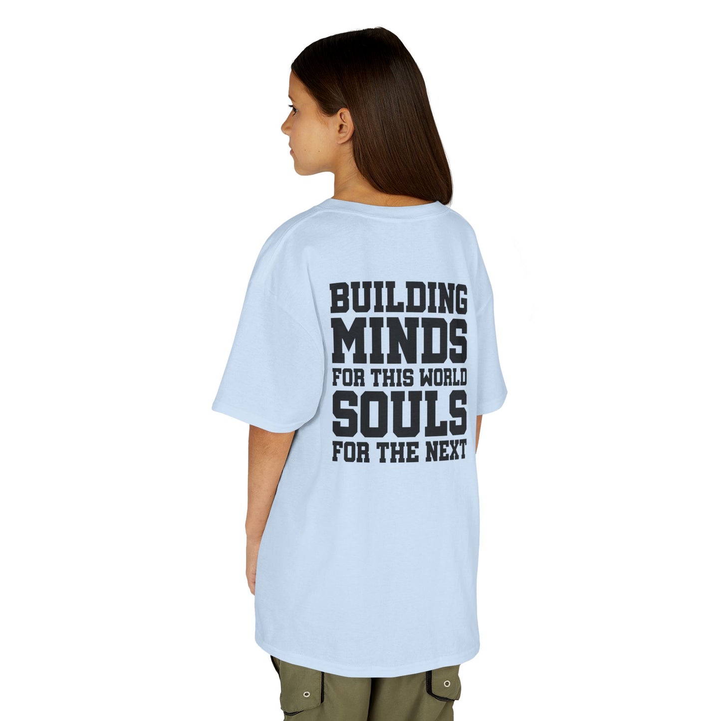 Catholic Schools Est. 1606 Kids T-Shirt – "Building Minds for This World, Souls for the Next" (Catholic Schools Series)