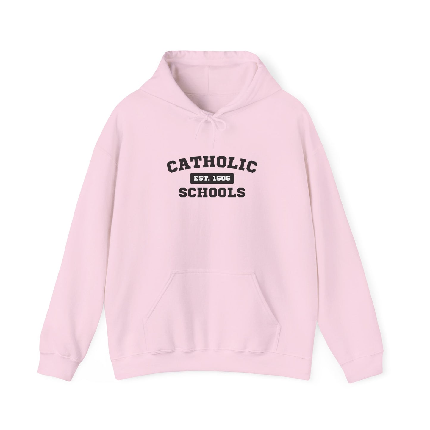 Catholic Schools Hoodie – Est. 1606 – Classic Campus Sweatshirt