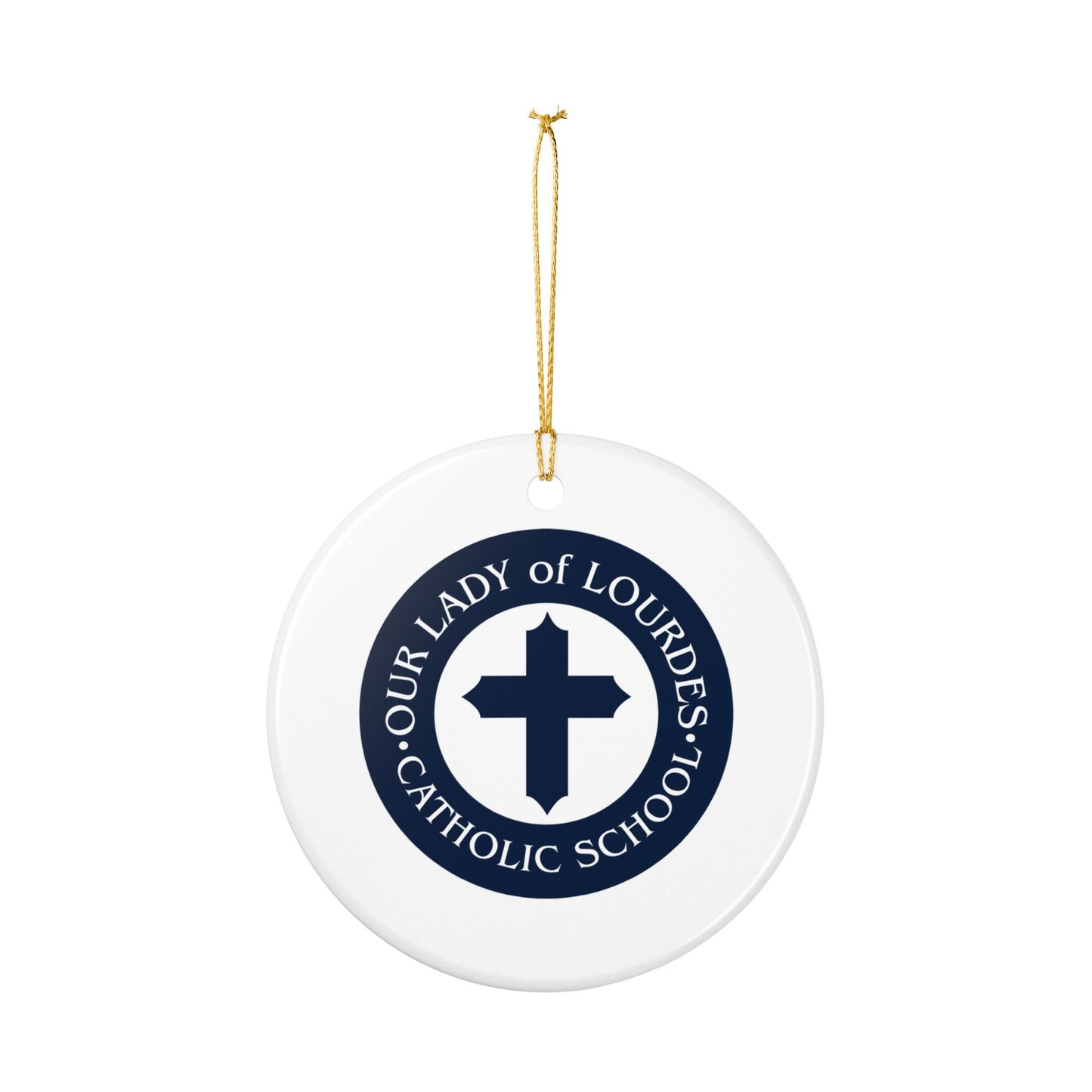 Our Lady of Lourdes Catholic School - Richmond, VA  Ceramic Ornament