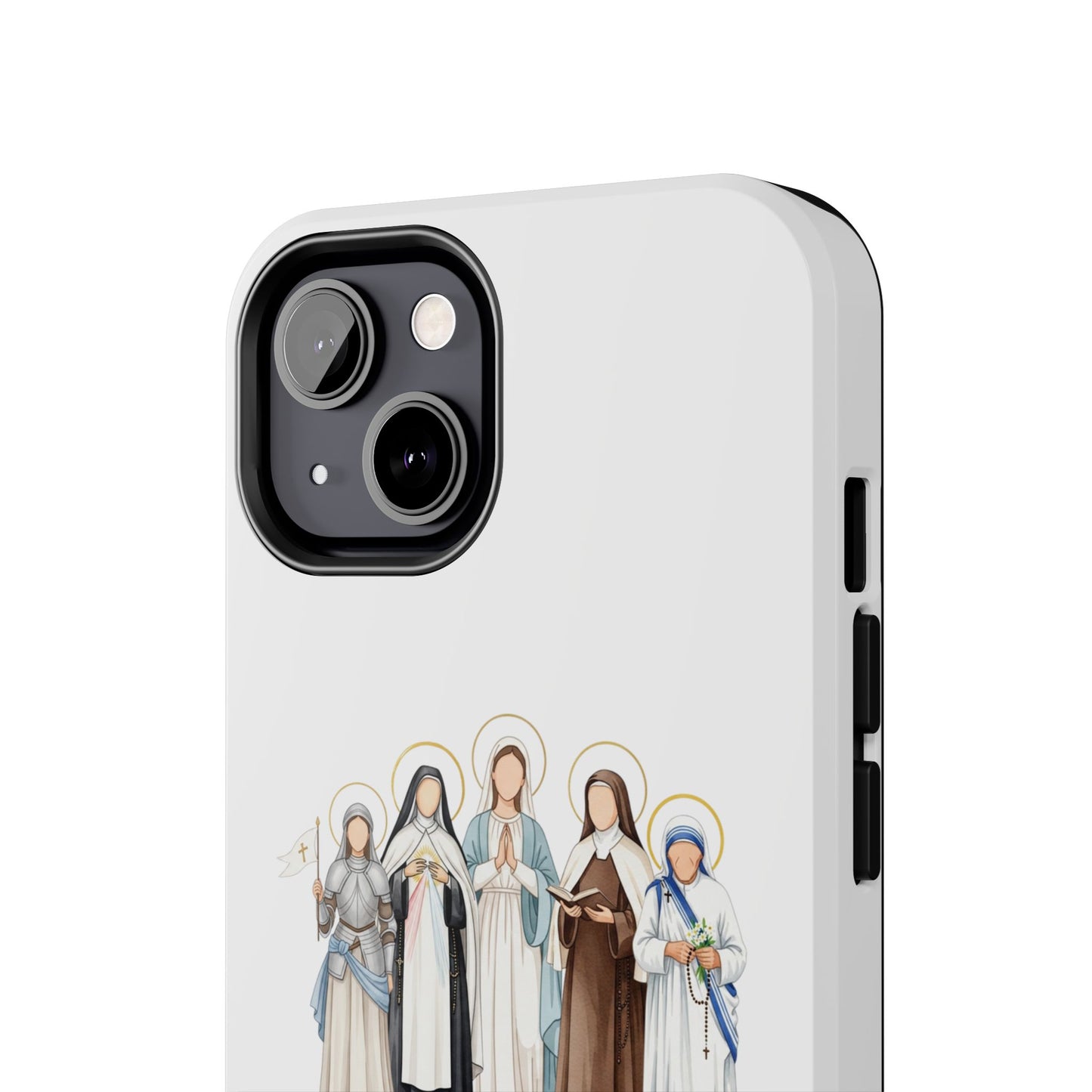 Faith Strength Grace Catholic Tough Phone Case - Women Saints iPhone & Samsung Case