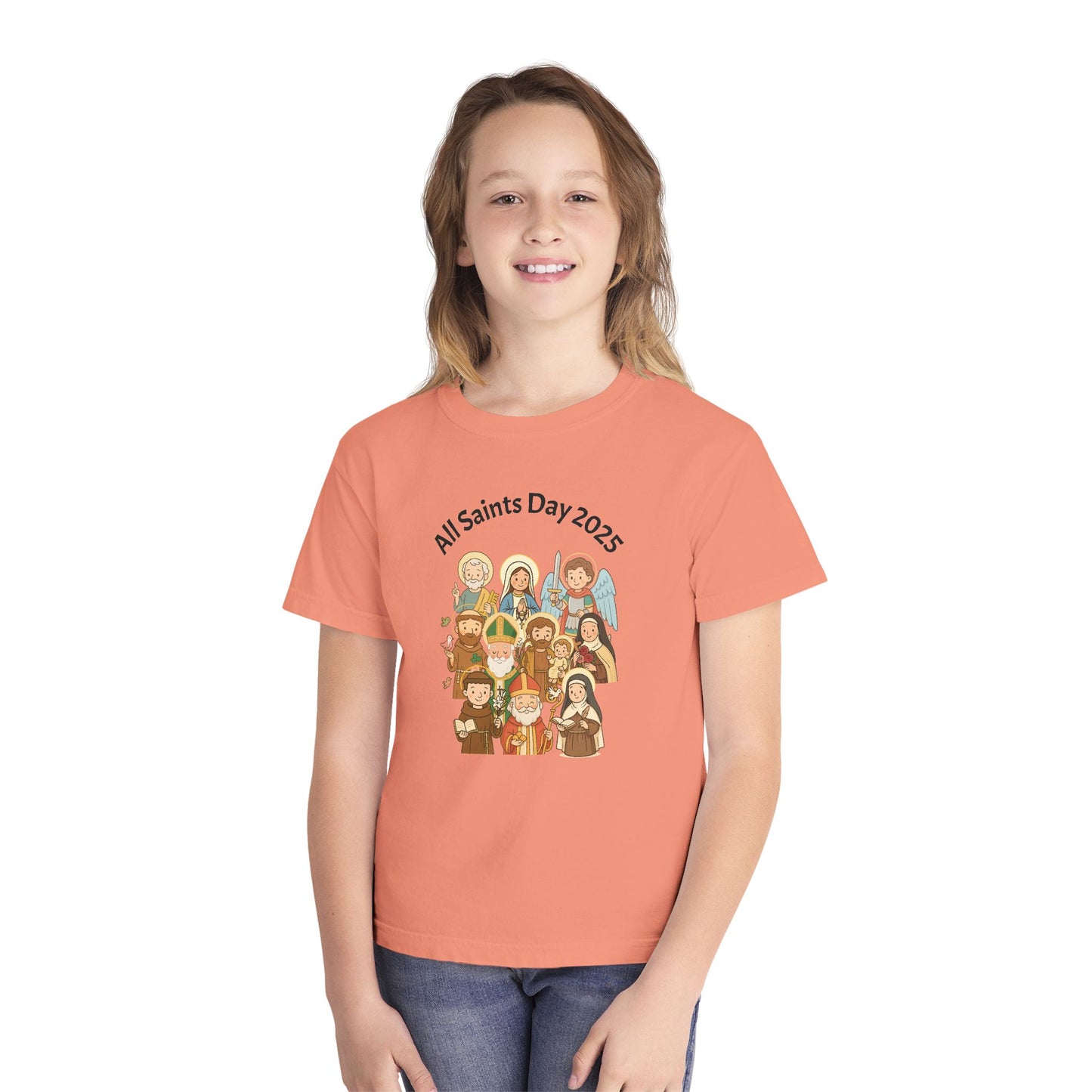 Youth All Saints Day Midweight Christian Tee