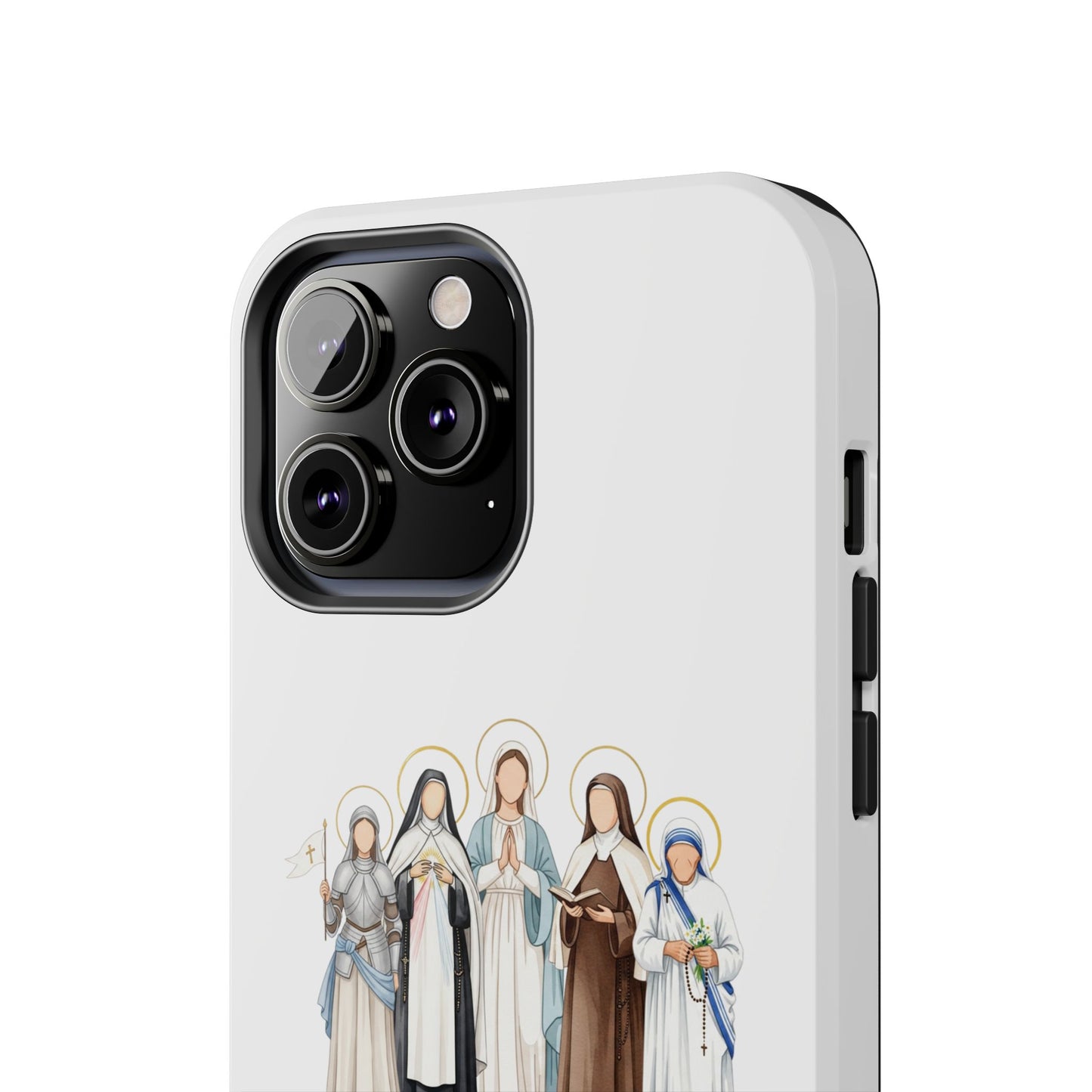 Faith Strength Grace Catholic Tough Phone Case - Women Saints iPhone & Samsung Case