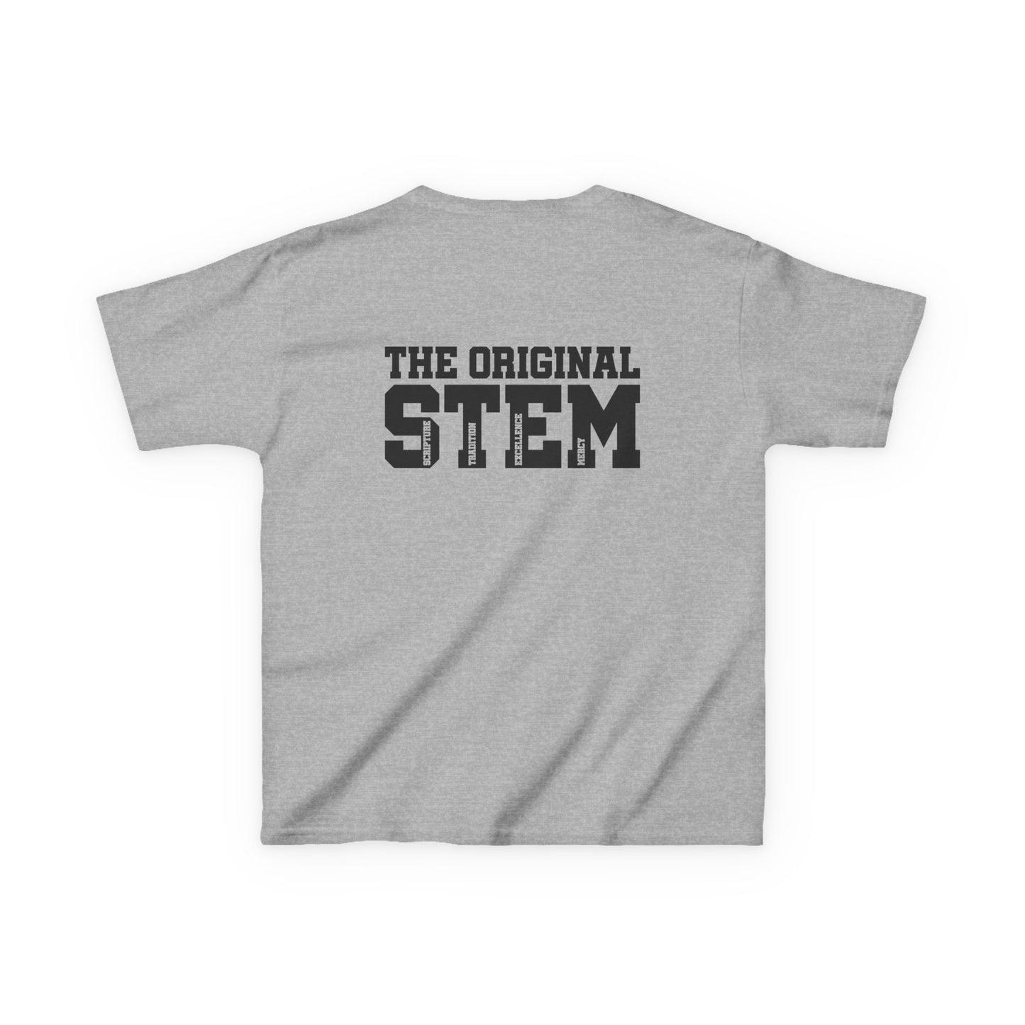 Catholic Schools Est. 1606 Kids T-Shirt – "The Original STEM: Scripture ∙ Tradition ∙ Excellence ∙ Mercy" (Catholic Schools Series)