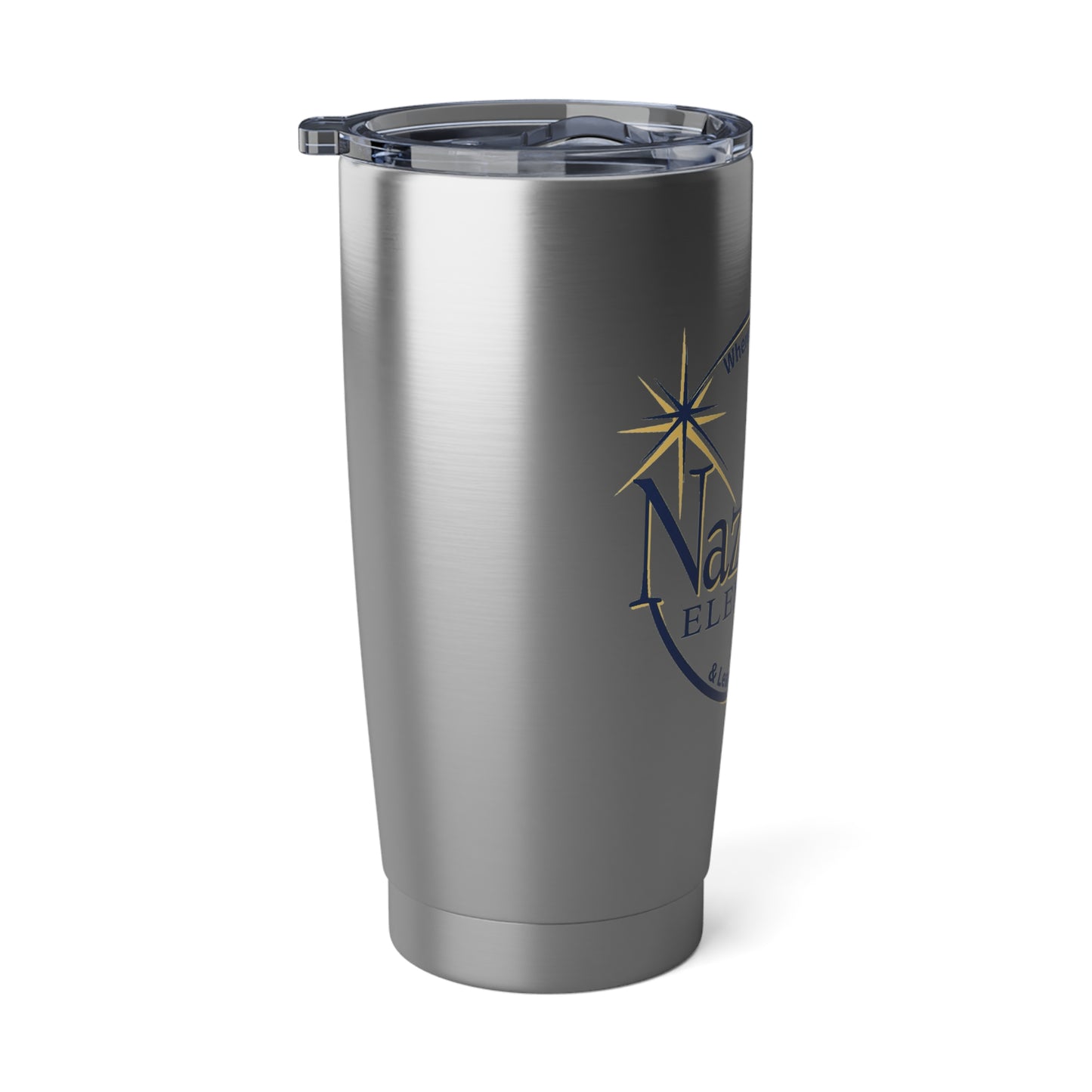 Nazareth School - Rochester, NY  20oz Stainless Steel Tumbler – Insulated Travel Mug with School Logo